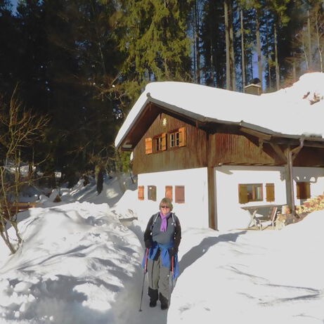 So schön kann Winter auf der Hütte sein