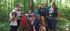 Familiengruppe auf dem Weißenburger Premiumweg Nr. 13