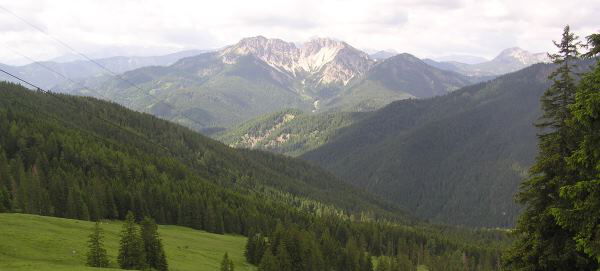 Blick von der oberen Maxlraineralm zum Schinder