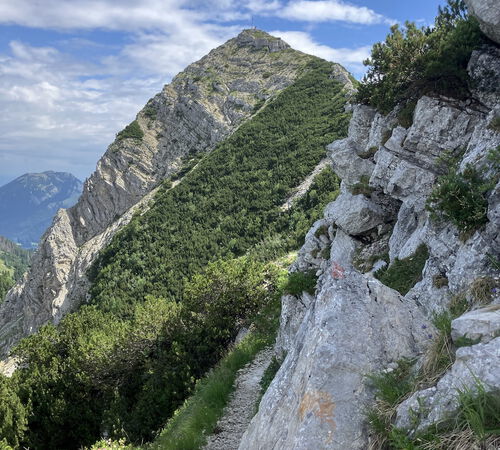 Auf dem Weg zur Aiplspitz